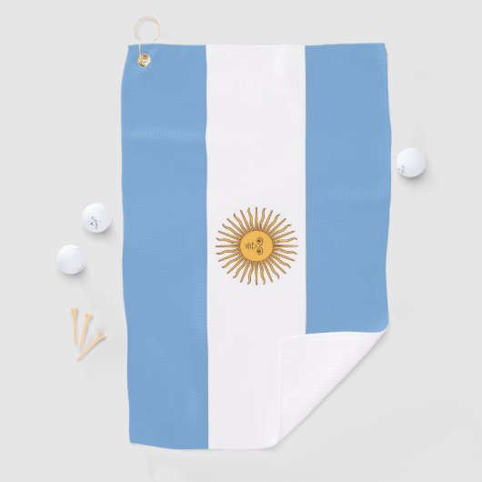 Serviette de golf avec drapeau de l'Argentine (En situation)