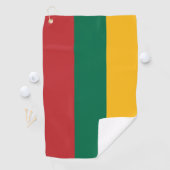 Serviette de golf avec drapeau de Lituanie (En situation)
