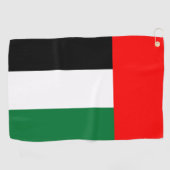 Serviette de golf avec drapeau des EAU (Horizontal)