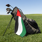 Serviette de golf avec drapeau des EAU (Vert)