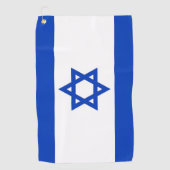 Serviette de golf avec drapeau d'Israël (Devant)