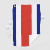 Serviette de golf avec drapeau du Costa Rica (En situation)