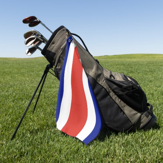 Serviette de golf avec drapeau du Costa Rica (Vert)