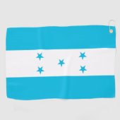 Serviette de golf avec drapeau du Honduras (Horizontal)