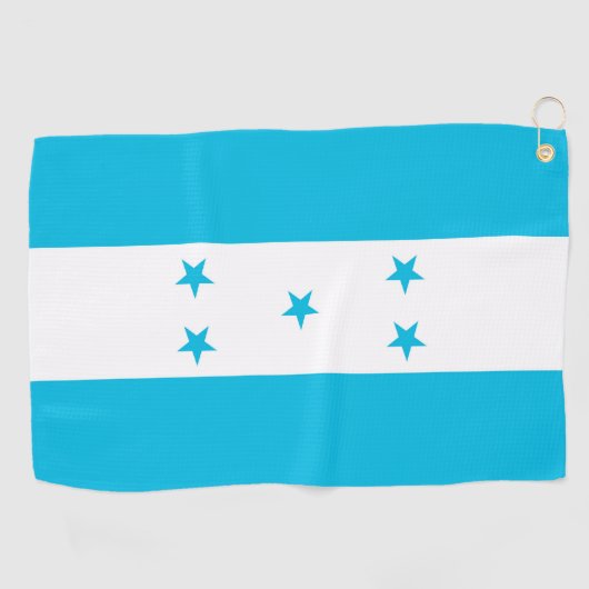 Serviette de golf avec drapeau du Honduras (Horizontal)