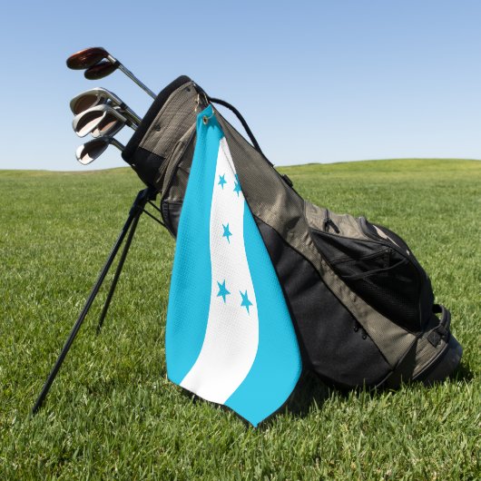Serviette de golf avec drapeau du Honduras (Vert)
