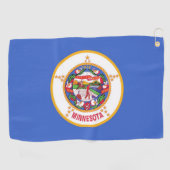Serviette de golf avec drapeau du Minnesota (Horizontal)