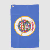 Serviette de golf avec drapeau du Minnesota (Devant)
