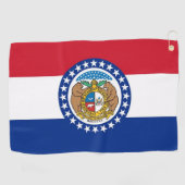 Serviette de golf avec drapeau du Missouri (Horizontal)