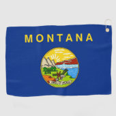 Serviette de golf avec drapeau du Montana (Horizontal)