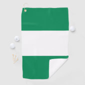 Serviette de golf avec drapeau du Nigeria (En situation)