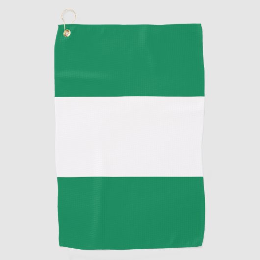 Serviette de golf avec drapeau du Nigeria (Devant)