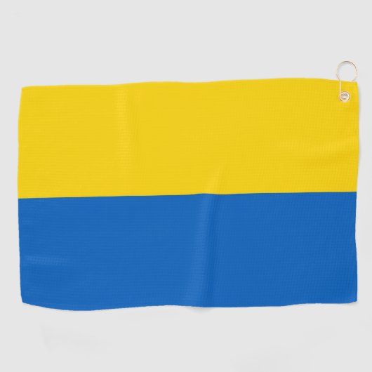 Serviette de golf avec drapeau d'Ukraine (Horizontal)