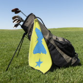 Serviette de golf avec le drapeau de Bady Bassit (Vert)