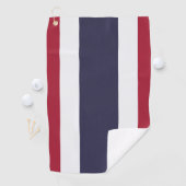 Serviette de golf avec le drapeau de la Thaïlande (En situation)