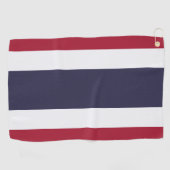 Serviette de golf avec le drapeau de la Thaïlande (Horizontal)