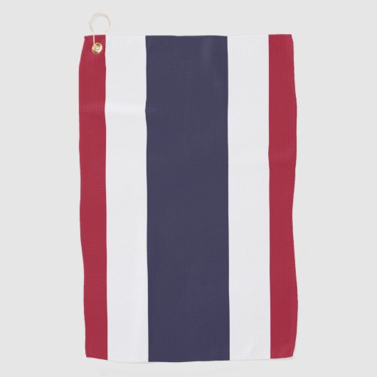 Serviette de golf avec le drapeau de la Thaïlande (Devant)