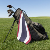 Serviette de golf avec le drapeau de la Thaïlande (Vert)