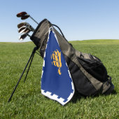 Serviette de golf avec le drapeau de la ville de Q (Vert)