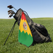 Serviette de golf avec le drapeau de Los Angeles, (Vert)