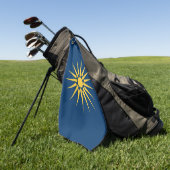 Serviette de golf avec le drapeau de Macédoine, Gr (Vert)