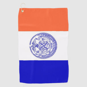 Serviette de golf avec le drapeau de New York City