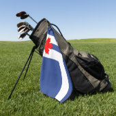 Serviette de golf avec le drapeau de Toronto, Cana (Vert)