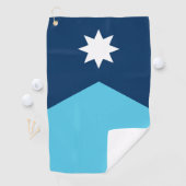 Serviette de golf avec le drapeau du Minnesota, Ét (En situation)