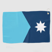Serviette de golf avec le drapeau du Minnesota, Ét (Horizontal)