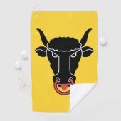Serviette de golf avec le drapeau d'Uri, Suisse (En situation)