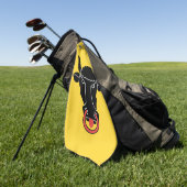 Serviette de golf avec le drapeau d'Uri, Suisse (Vert)