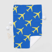 Serviette De Golf Avion à plan jaune Funky Aviation (En situation)