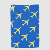 Serviette De Golf Avion à plan jaune Funky Aviation (Devant)