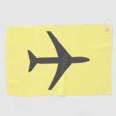 Serviette De Golf Avion pilote de plan gris Funky Aviation (Horizontal)