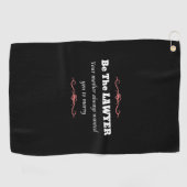 Serviette De Golf Avocate de la Faculté de droit - Diplôme (Horizontal)