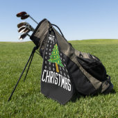 Serviette De Golf avoir des noël végétalien (Vert)