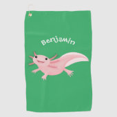 Serviette De Golf axolotl rose pâle (Devant)