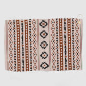 Serviette De Golf Aztec Black Browns Taupe Mixte Motifs Motif (Horizontal)