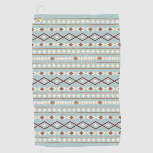 Serviette De Golf Aztec Formes Motif Rusts Crème Turquoise-Bleu (Devant)