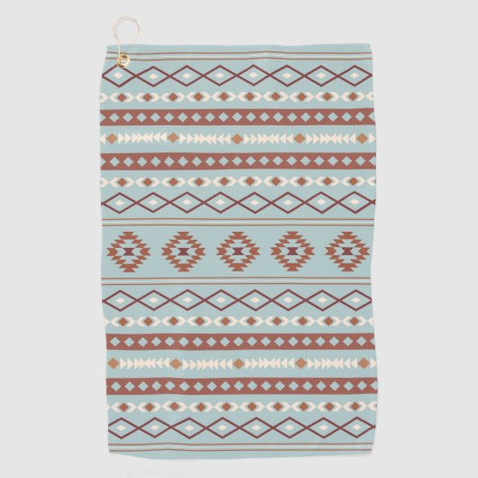 Serviette De Golf Aztec Mixte Motif Motif Rusts Crème Bleu (Devant)