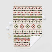 Serviette De Golf Aztec Rust Green Crème Noire Mixte Motifs Motif (En situation)
