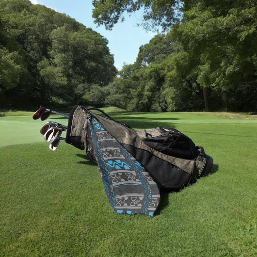 Serviette De Golf aztèque bleu africain