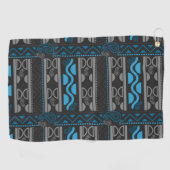Serviette De Golf aztèque bleu africain (Horizontal)