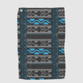 Serviette De Golf aztèque bleu africain (Devant)