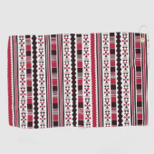 Serviette De Golf aztèque rouge (Horizontal)