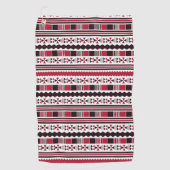 Serviette De Golf aztèque rouge (Devant)