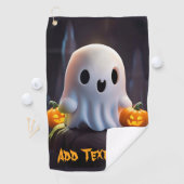 Serviette De Golf Baby Ghost Déplaisant mignon caractère Halloween (En situation)