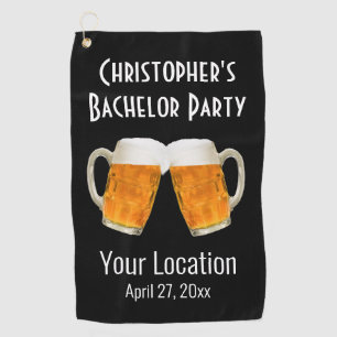 Serviette De Golf Bachelor Party Bière Cheval Mariage Golf Serviette