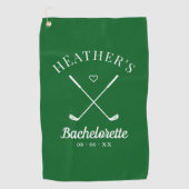 Serviette De Golf Bachelorette de golf dernier Swing (Devant)