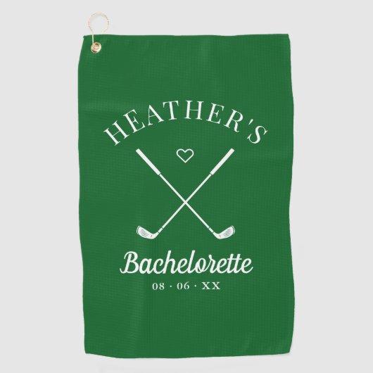 Serviette De Golf Bachelorette de golf dernier Swing (Devant)